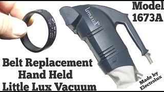 How to Replace a Belt in a Electrolux Vacuum Cleaner LittleLux Model 1673A