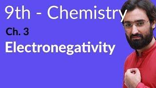 Matric part 1 Chemistry, Electronegativity - Chemistry Chapter 3 - 9th Class Chemistry