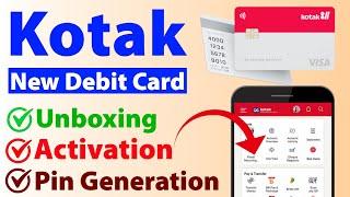 kotak debit card activation online | Kotak debit card pin generation | Kotak 300 gift voucher