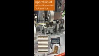 Operation video of SuperbMelt Pipe and Wire Diamond Cutting Machine