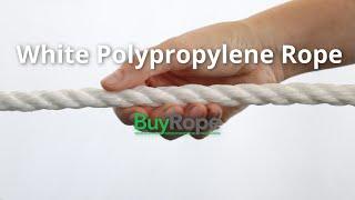 12mm White Polypropylene Rope Demo | BuyRope