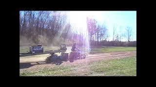 Halloween garden tractor pull