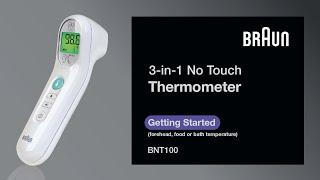 Braun No touch 3-in-1 Thermometer BNT100 - Getting Started