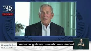 ADA at 30: A Message from George W. Bush