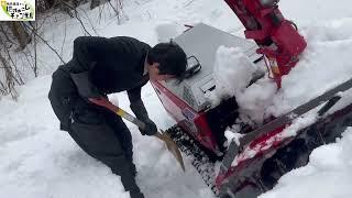 屋根からつっかえていた雪の除雪が完了しました〜豪雪地帯の除雪ルーティン【2025年3月2日】新潟県十日町市池谷集落