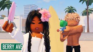 SUMMER beach day WITH MY BOYFRIEND | VOICED berry avenue ROLEPLAY