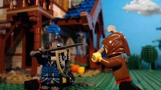 Battle at the Medieval Barn (Brickington Ancestors: Black Falcon) LEGO Stop Motion #Startbricks