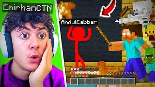 Çubuk Adam ABDULCABBAR, HEROBRINE’in Okulunda Zorbalığa Uğradı!  | Minecraft Animasyon