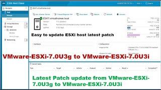 How to update ESXi host 7.0 latest patch ? | ESXi-7.0U3i patch | ESXi host patch update using ESXCLI