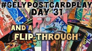 #gelypostcardplay Day 31 and a Flip Through of all my postcards