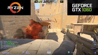 Counter-Strike 2 (Competitive): GTX 1060 6GB + Ryzen 5 5600