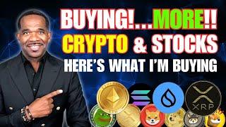 I'M BUYING!! STOCKS AND...THESE CRYPTO!!!