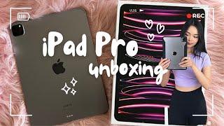 iPad Pro 11" unboxing 128GB space grey + setup and accessories