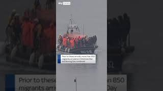 Migrants cross the English Channel to the UK