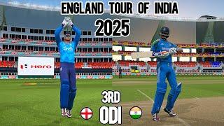 India vs England 3RD ODI Match HARDEST Difficulty | England Tour Of India 2025 | #highlights