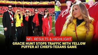 Gracie Hunt shows off boyfriend Cody Keith in front of family to celebrate another Chiefs win