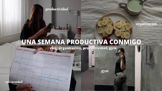 UNA SEMANA PRODUCTIVA CONMIGO + universidad  | skincare, gym, organización, productividad....