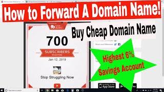 High 6% Savings Account! How To Forward Domain Names! 700 Subscribers!