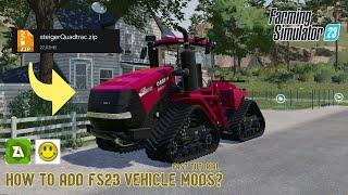 How to add vehicle Mods in FS23? | Fast tutorial | Lexamraf