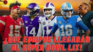 ¿QUÉ EQUIPOS LLEGARÁN al SUPER BOWL LIX? | SUPER BOWL CHALLENGE de MÁXIMO AVANCE