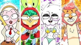 Rocky Rakoon's Bikini Bottom Glowup // Funny Animation Meme Mega Mix Comp #tiktok #viral