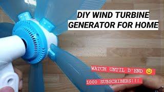 DIY WIND TURBINE GENERATOR FOR HOME