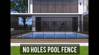 No Holes Pool Fence Installation Animation