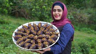 STUFFED EGGPLANT PICKLES | An Interesting and Yummy Torshi | Rural Cuisine