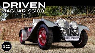 SS JAGUAR 100 Replica Recreation 1936 - SS100 / SS 100 - Drive in top gear - Engine sound | SCC TV