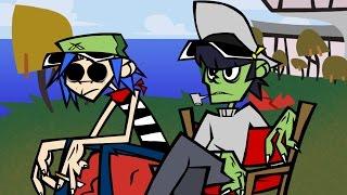 Murdoc and 2D Explain how Gorillaz met