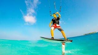 Fly Over Water - Maldives