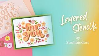 Layered Stencils Collection | March 2023 New Release | Spellbinders Paper Arts