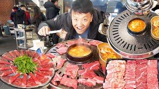 "STANDING ONLY" Korean BBQ in Seoul South Korea | 100 Foods to Eat Before You Die #56