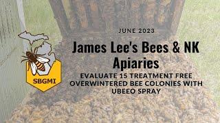 SBGMI Tests UBeeO Spray in Overwintered Apiaries | Testing 15 Survivors in 3 Yards In 2 Hours