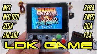 LDK GAME Handheld review. Play ARCADE, NEO GEO, GBA, SNES, SEGA, PSX and more