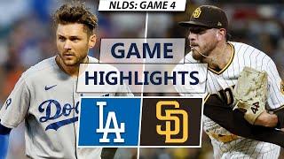 Los Angeles Dodgers vs. San Diego Padres Highlights | NLDS Game 4