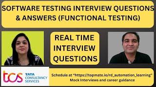 Software Testing Interview Questions and Answers | RD Automation Learning