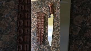 Alligator leather Knife Sheath. Coolest Material!