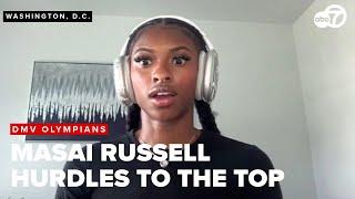 Masai Russell has sights set on gold in the 100 meter hurdles