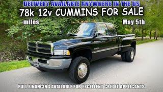 12v 5.9 Cummins Stick Shift For Sale: 1996 Dodge Ram 3500 4x4 Diesel With Only 78k Miles