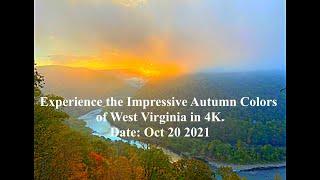 Experience the impressive autumn colors of West Virginia in 4K.(Date: Oct 2021)