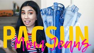 PacSun Mom Jeans Try On Review