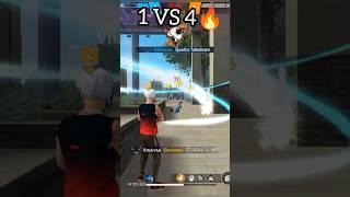 1 Vs 4 Clutch  With MP5 In Cs Rank #freefire #shorts #1vs4