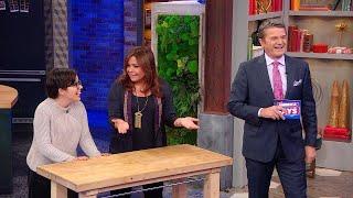 John Michael Higgins Hosts America Says Right In Our Studio With Rach As a Contestant