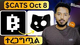 October 8 ተረጋግጧል | Cats Listing date Update | Blum updates in Ethiopia