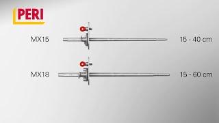 TRAINING | How to use the tie systems PERI MAXIMO MX 15 and MX 18 (EN)