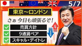 【FX｜相場分析】朝のイメージよりも買いが強く、今からは下げても154.20-10か？押し目買いから。2024/5/7（火）