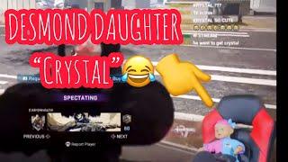 Rdcworld1 Crystal playing Warzone  “Desmond Daughter”