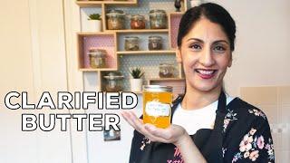 How To Clarify Butter | Homemade Desi Ghee | Easy & Simple Clarified Butter Recipe