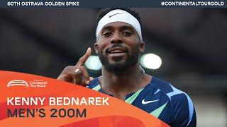 Kenny Bednarek storms to 200m victory in 19.93 | Ostrava Golden Spike Continental Tour Gold